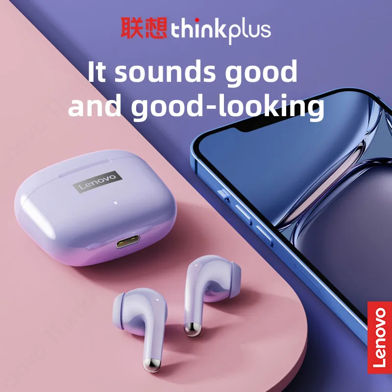 Lenovo LP40 Pro TWS Bluetooth 5.1 Quick Connect Earphones Ergonomic Design Headphones Powerful Transmission Speed Headset