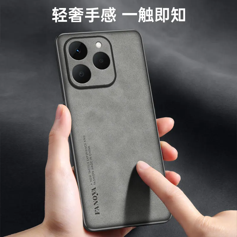 حافظة لهاتف Xiaomi 15T Pro فاخرة من جلد البولي يوريثان غير اللامع من السيليكون حماية كاملة للهاتف غطاء خلفي لهاتف Xiaomi 15 14T Pro 5G ممتص للصدمات