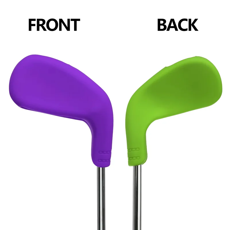 1 PC Colorful Silicone Golf Iron Head Covers, Durable Scratch-Resistant Club Head Protectors, Universal Fit for Standard Irons