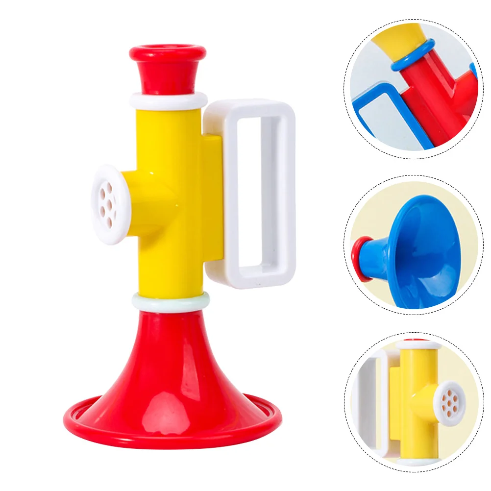 1 stks creatieve lichtgewicht plastic trompet muziekinstrument blazen speelgoed educatief voor kinderen trompet speelgoed