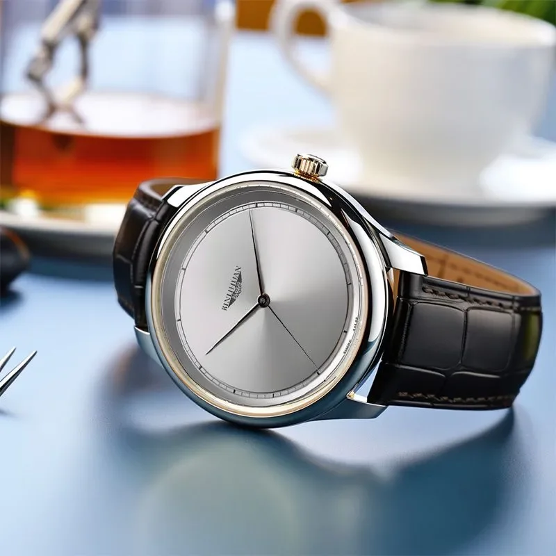 Reloj de pulsera de marca superior para hombre, reloj de negocios de lujo resistente al agua para hombre, reloj de cuarzo, relojes de cuero para hombre, reloj atractivo 2025 nuevo