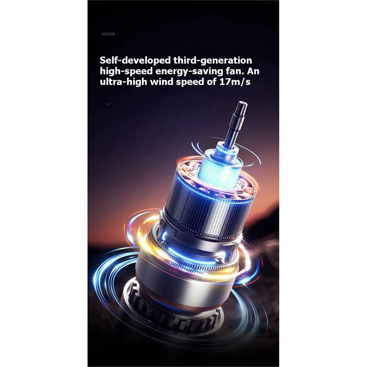 Ultra2E Handheld Fan Violent Turbine 17m/S High-Speed Airflow 4350mAh 25h Battery Life Quiet Personal Cooling Fan A