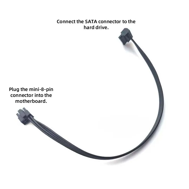 2PCS Computer Hard Drive Power Cable: 8-Pin (Small 8P) to SATA Power Cable for B515, B520, and W515 Motherboards