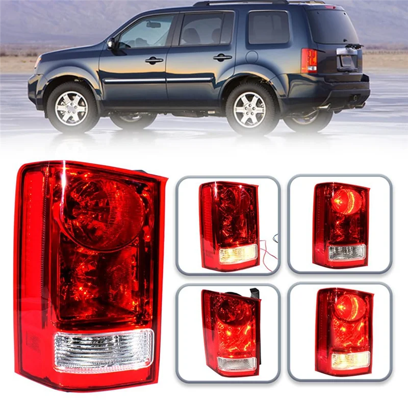 

Fit For Honda Pilot 2009-2015 Halogen Tail Light Lamp Assembly With Bulb Rear Left 33550-SZA-A01