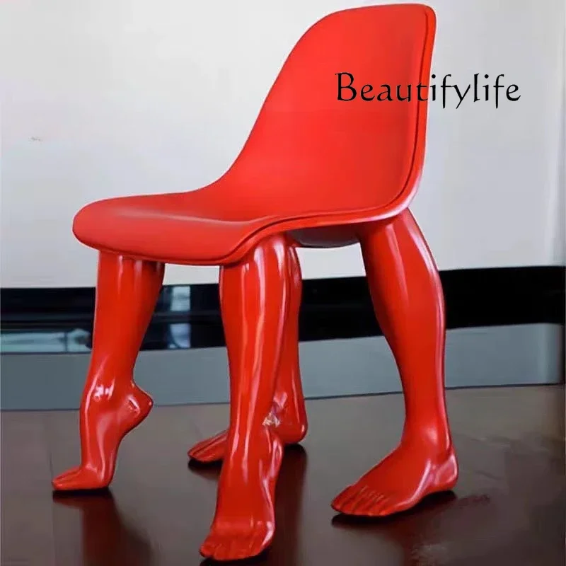 

2025Nordic light luxury creative design special-shaped FRP personalized modeling chair villa living room hotel reception