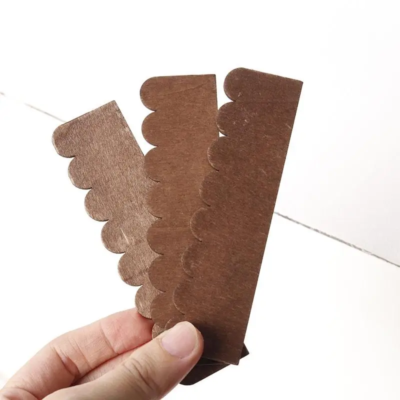 12 pezzi casa delle bambole tegole in legno tegole grondaia modello casa delle bambole micro oggetti di scena di costruzione casa delle bambole giochi di imitazione giocattoli