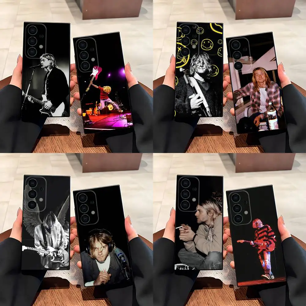 

K-Kurt Singer C-Cobain Phone Case For Samsung S25,S24,S21,S22,S23,S30,Ultra,S20,Plus,Fe,Lite,5G Black Cover