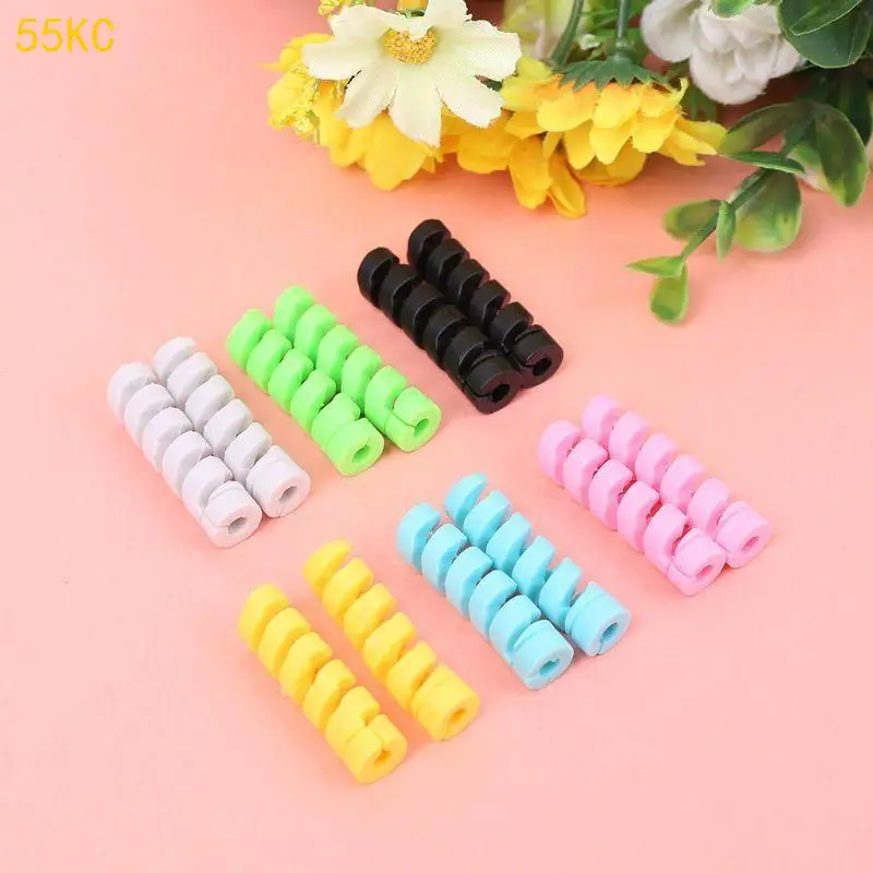 55KC 2x Protective Cover Cable Protector for Case for Smartphone USB Cables
