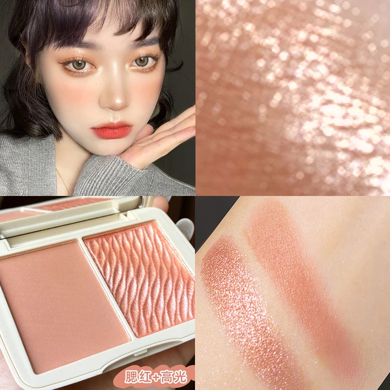 Het Benadrukken Van Contouren Blush Alles-In-Één Palet Afmaker Palet Gezicht Accentueren Gember Perzik Bleke Zeldzame Make-Up Schoonheidscosmetica