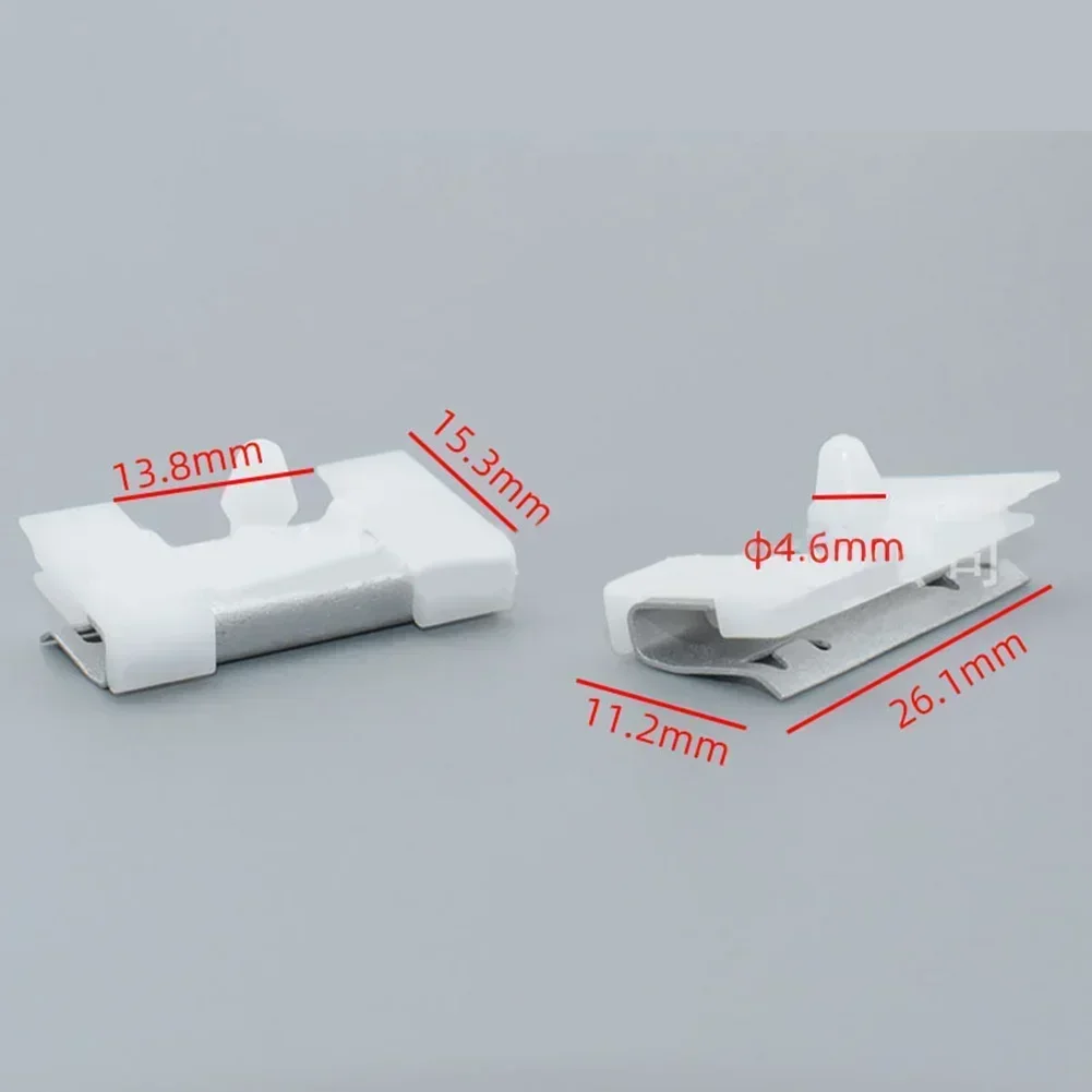 5pcs/set Car Windshield Molding Clips Left Or Right Plastic Clamps 51318125892 For BMW E38 Windscreen Molding Clips