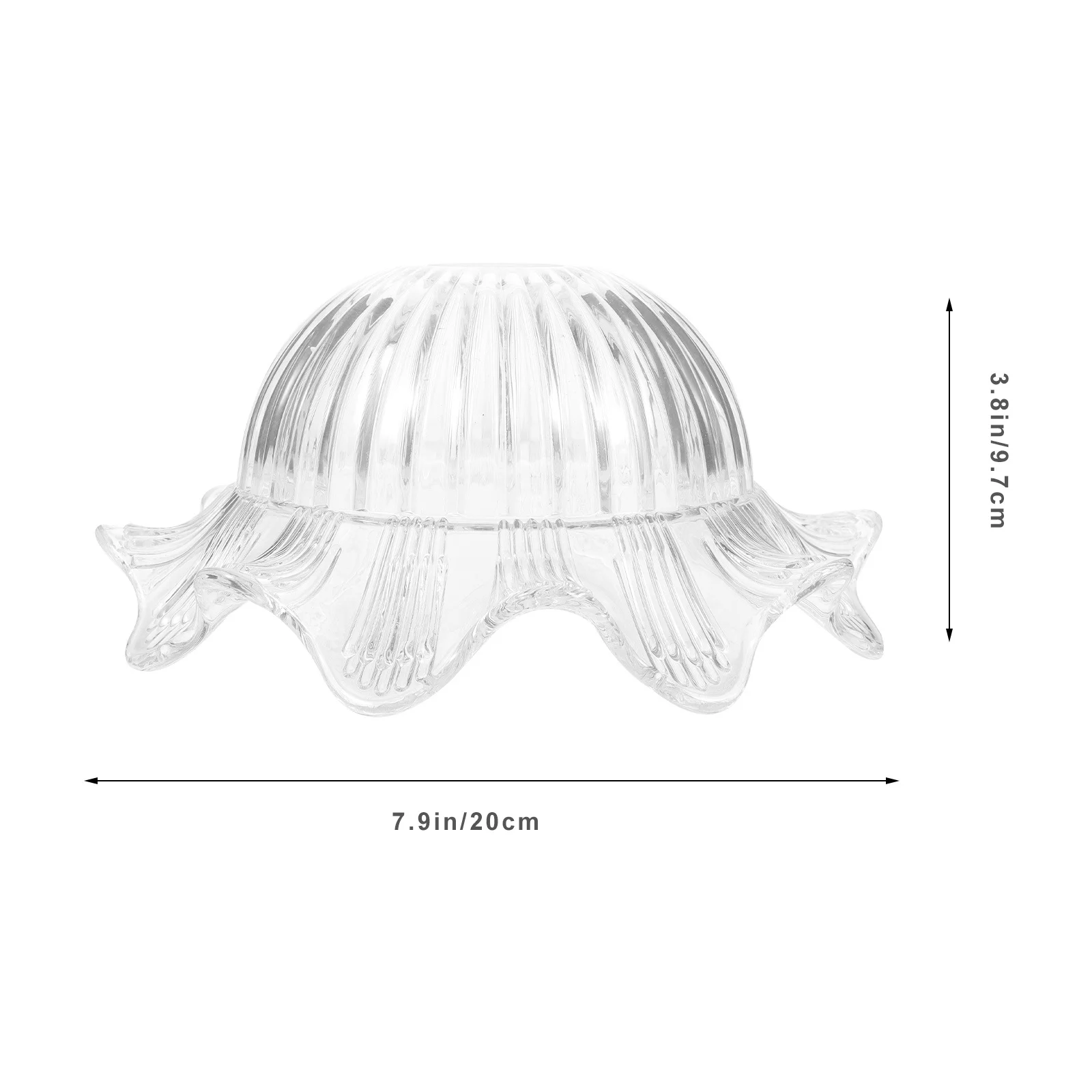 Glass Pendant Light Shade Decorative Beveled Ceiling Lampshade Replacement Hanging Lamp Bulb Cage Lighting Accessory