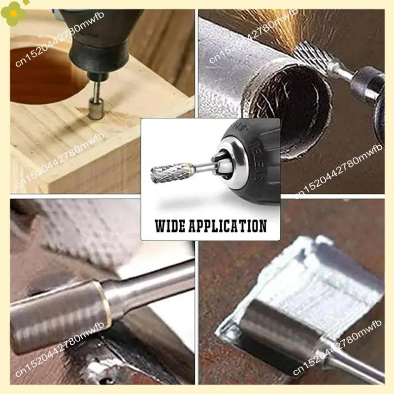 

LDHL Carbide Burr Set Compatible Rasp Bits Accessories For Woodworking Drilling Metal Carving Engraving Polishing