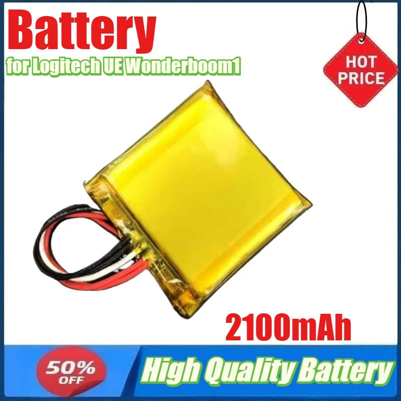 2100mAh Battery for Logitech UE Wonderboom1 WONDERBOOM 1 2 3 Bluetooth Speaker 360° Surround Sound Parts