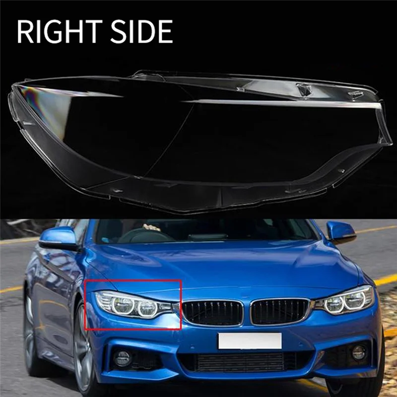 

A96E-Car Headlight Lens Cover Headlamp Shell For BMW 4 Series M3 M4 F32 F33 F36 F80 425 428 430 440 2013-2017 Lampshade
