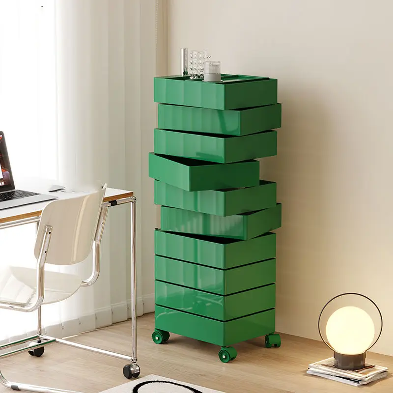 

Creative ins rotating movable multi-layer storage cabinet Nordic living room simple storage cosmetics storage edge
