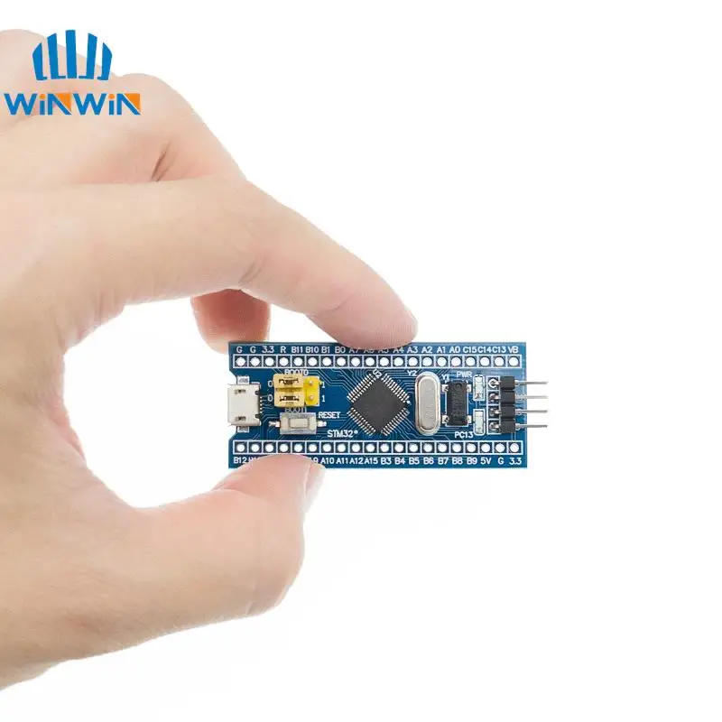 الأصلي STM32F103C6T6 STM32F103C8T6 ARM STM32 الحد الأدنى لوحة تطوير النظام وحدة لاردوينو ST-Link V2 Mini STM8 #5