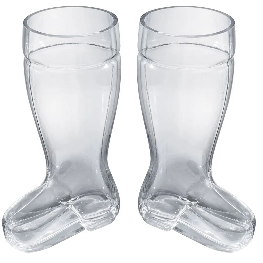 

Das Boot Glasses Set of 2, Beer Glasses Giant 2 Liter, Oversized German Style Stein for Oktoberfest, Themed Parties, amp Holiday