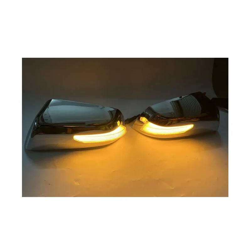For Toyota Sequoia Chrome Mirror Cover with LED Light