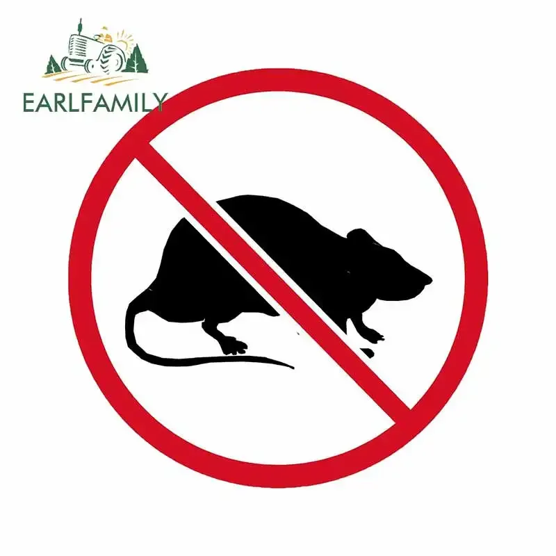 EARLFAMILY 13cm x 13cm For No Mouse Fine Decal Vinyl Car Wrap Stickers Personality Creative Scratch-proof Custom Printing Decor