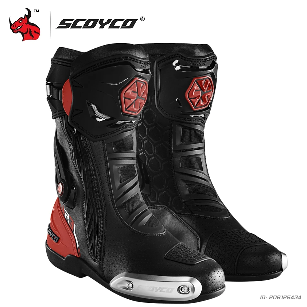 

Motorcycle Riding Boots Made From Durable PU Leather Providing Dependable Protection And Everyday Comfort On The Road