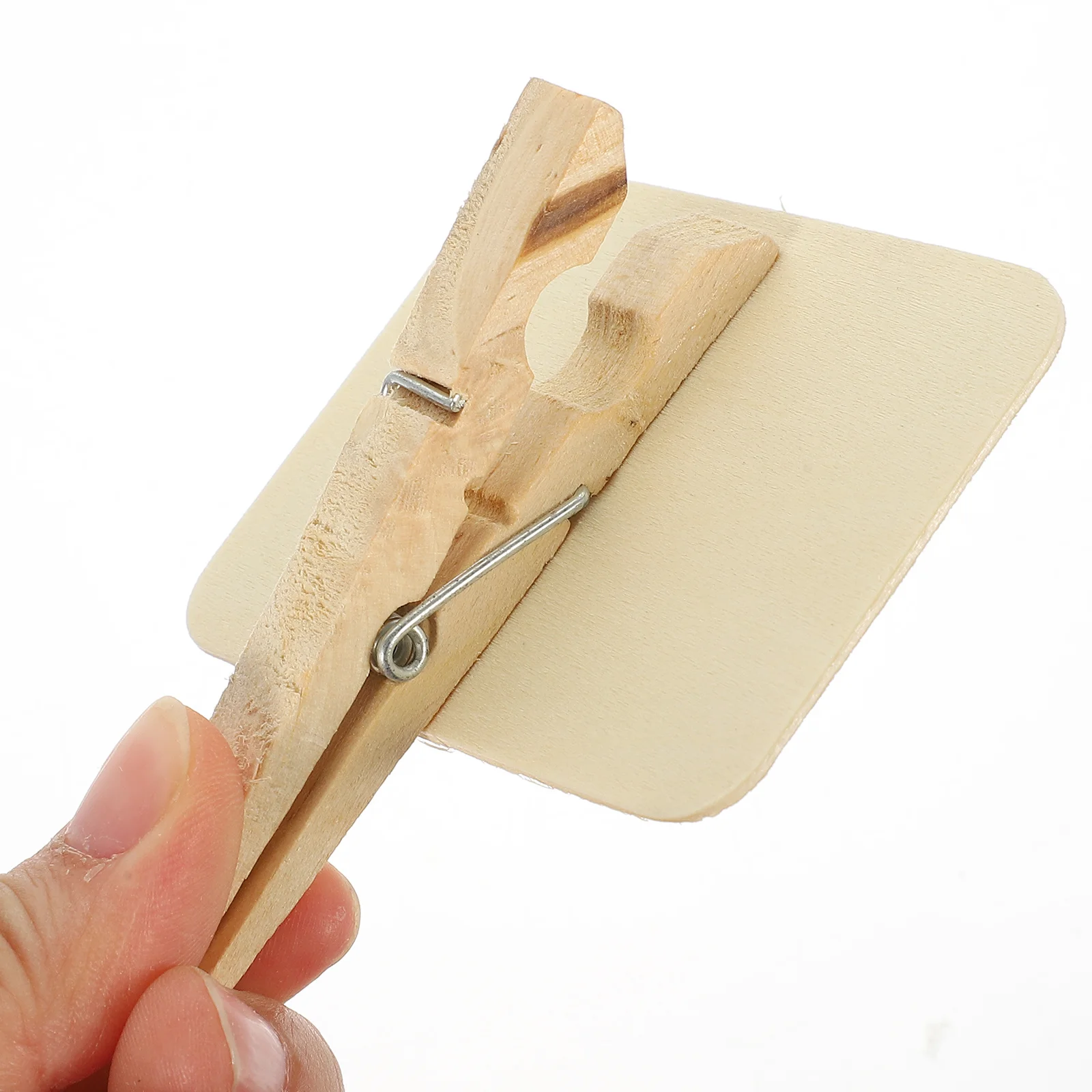 

10pcs Mini Clips Wood Message Board For Food Label Garden Chalkboard Signs Clamps Note Garden Nursery Labels Taking Tool