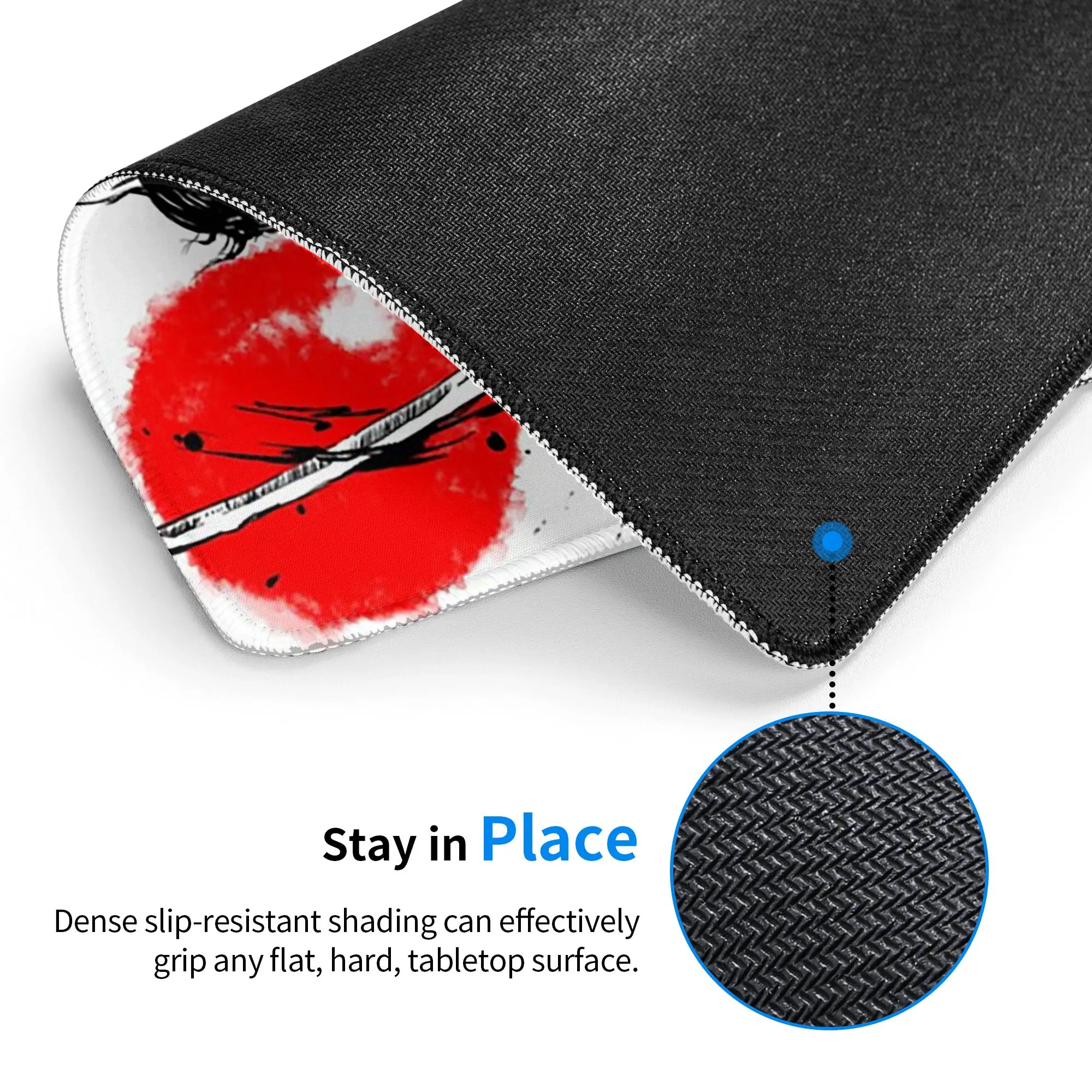 Samurai Miyamoto Musashi Comic Mouse Pad Computer Keyboard Mouse Mat Gaming PC Laptop Desk Mat Office Table Mats