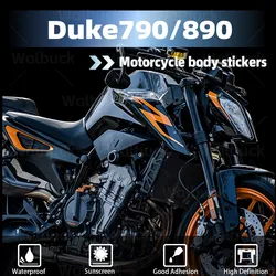 For R2R DUKE 790 890 GP/R duke 890 790 Motorcycle Fairing Body Stripe Stickers Headlight Decal Decoration Waterproof Accessories