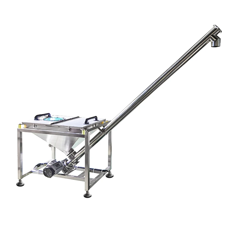 

Automatic Packaging Machine Tilt Stainless Steel Small Flexible Salt Spiral Conveyor Powder Machine