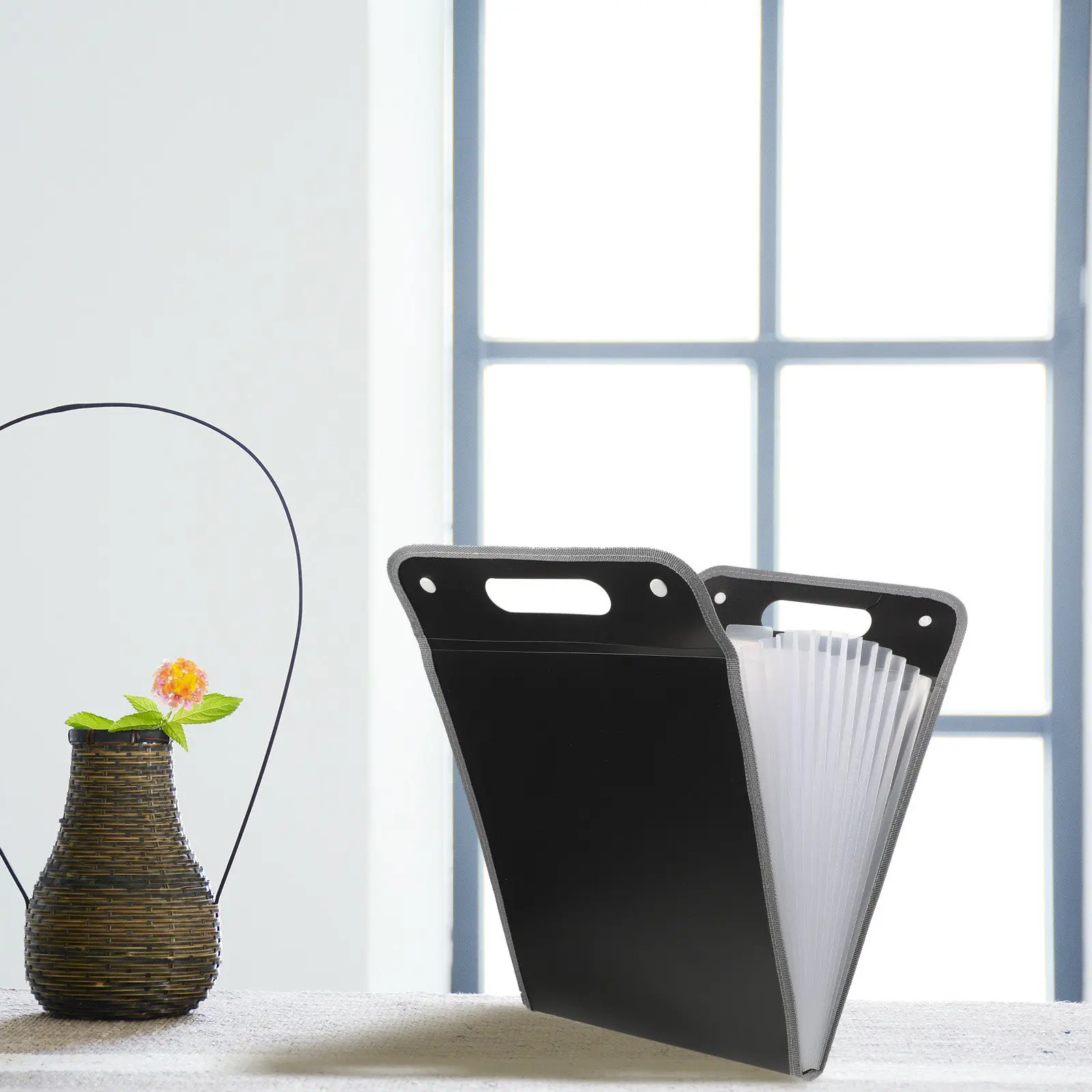 

Портативная папка-органайзер для документов с множеством отделений, большая вместимость, в стиле аккордеон, для бизнеса, учебы и конференций