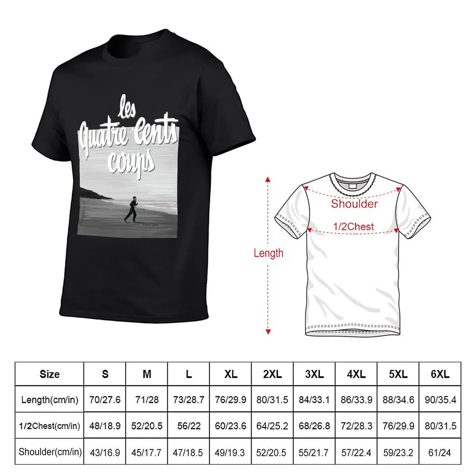 Francois Truffaut - 400 Blows / 400 coups Illustration T-Shirt cute tops sports fans mens clothes