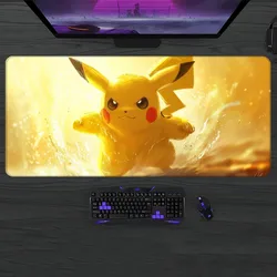 Pokemon Pikachu Mouse Pad Gamer Pc Gaming Accessories Rubber Mat XXL Deskmat Mats Keyboard Cabinet Mause Laptops