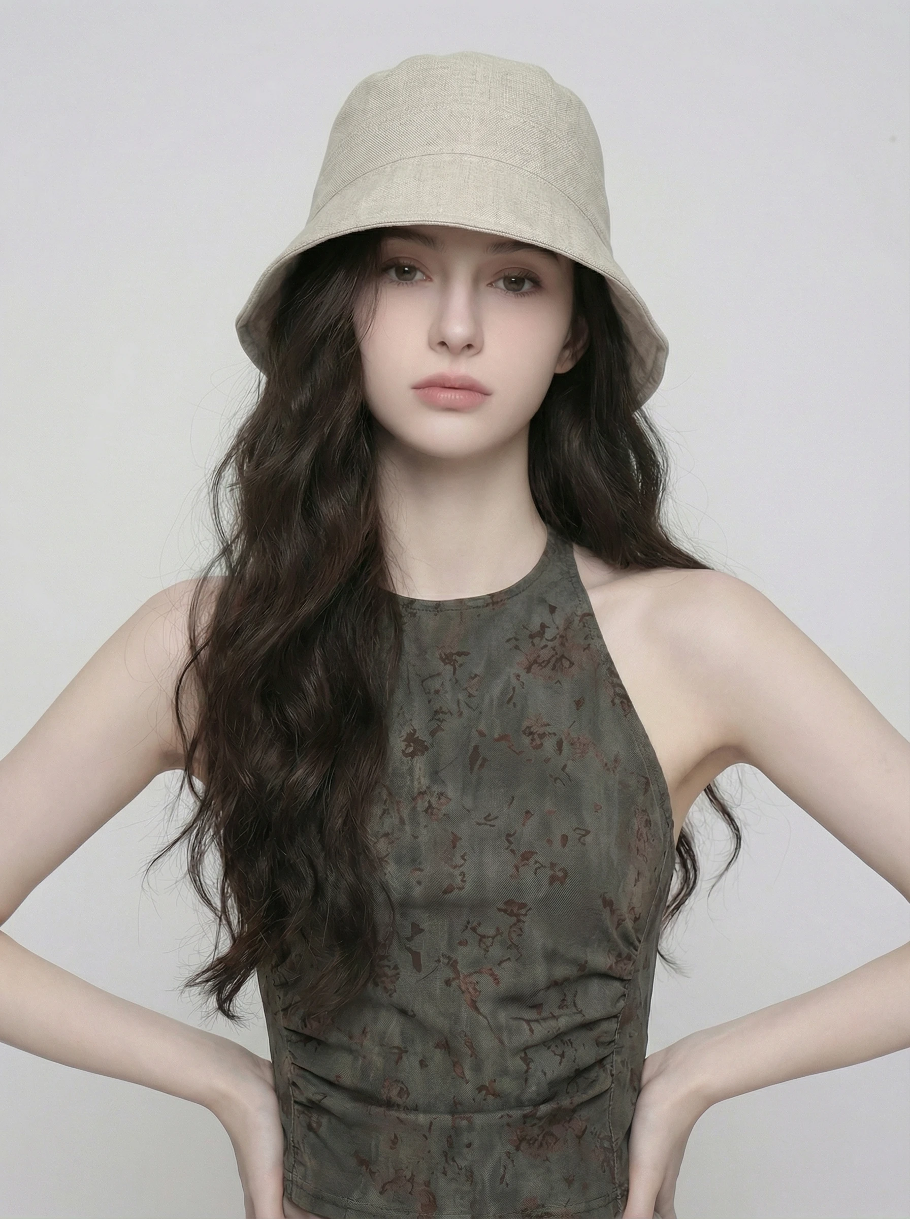 nouveau-style-printemps-Ete-2026-–-chapeau-de-pecheur-en-lin-respirant-pare-soleil-fin-couleur-unie-pliable-a-large-bord-pour-affiner-le-visage-ideal-pour-les-voyages