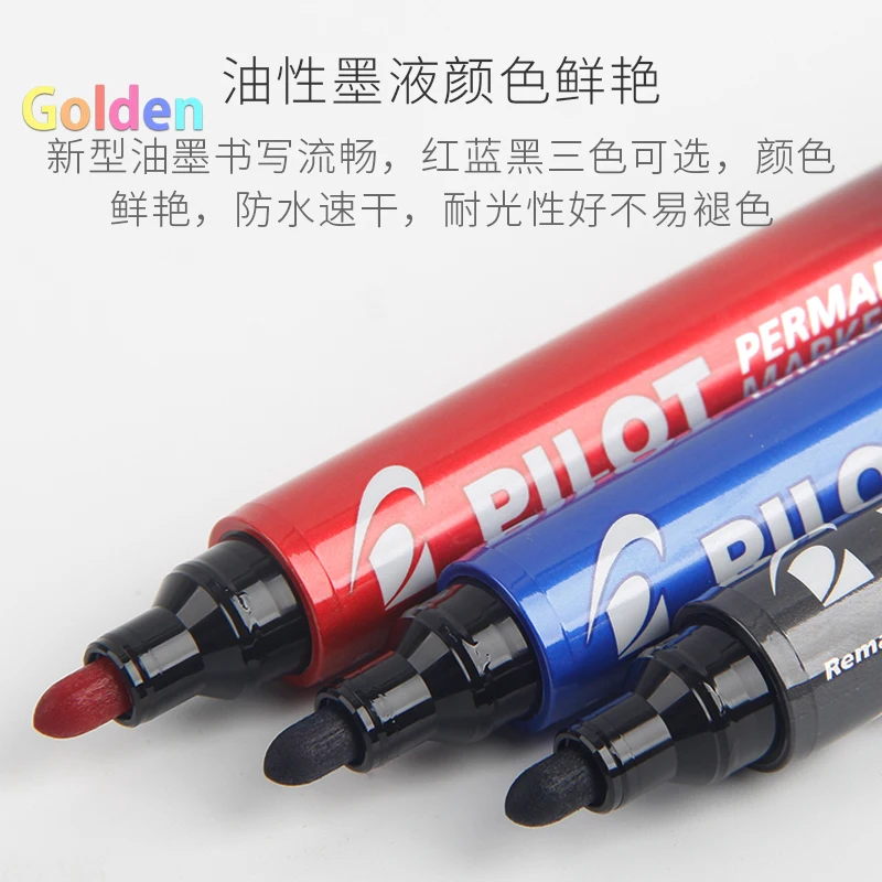 Pilot 100 Series, 4.5mm Bullet Tip Permanent Marker; Premium 400 Broad Point Chisel Tip, for Metal, Plastic, Wood, Glass, Fabric