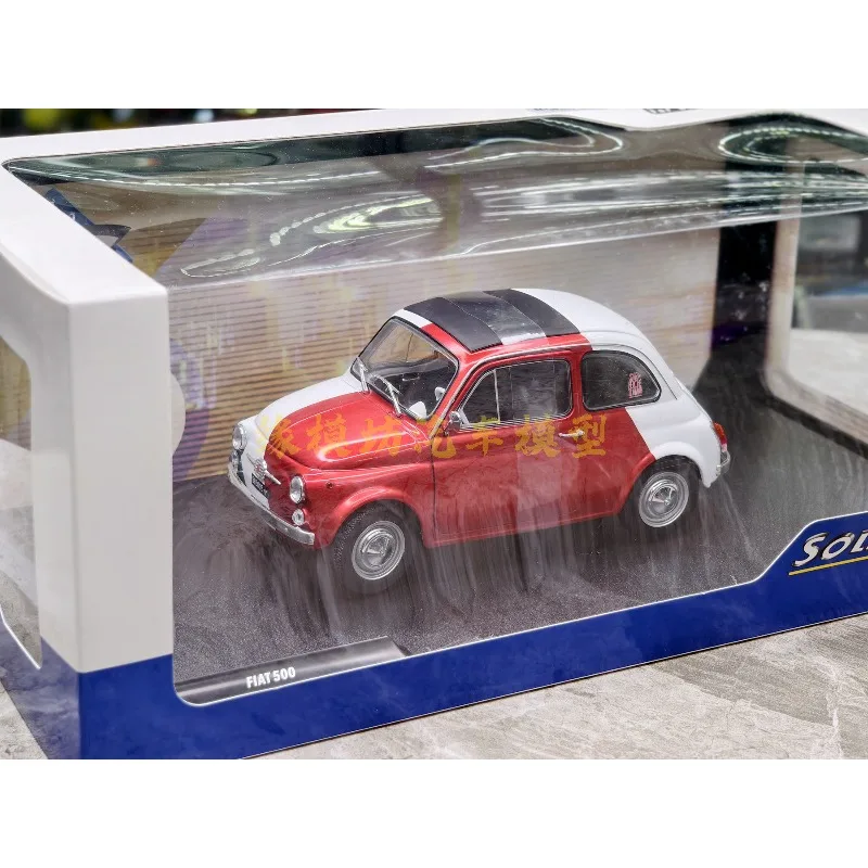

Diecast SOLIDO 1:18 Scale Fiat 500 TRIBUTE TO BI-COLOR 1965 S1801409 Alloy Car Model