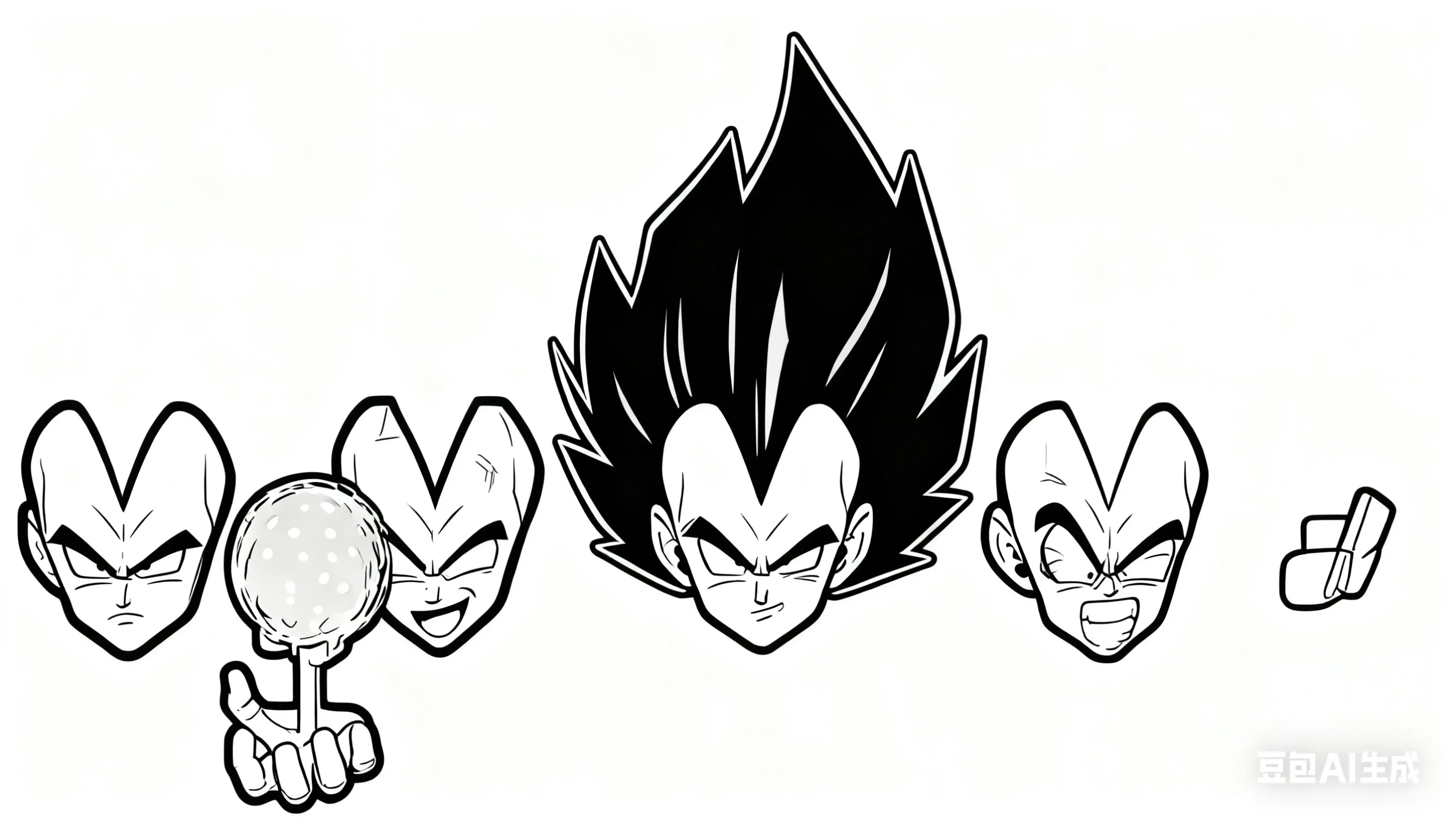 

New Product DDG 24000 Vegeta 2.0 Dragon Ball SHF Head Sculpt Accessory Anime Action Figure Model Toy Gift