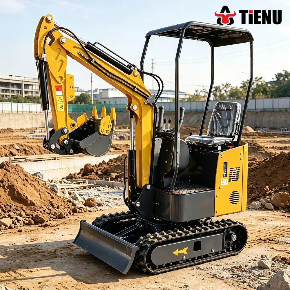 Compact Tracked Backhoe CE Certified Earthmoving Machinery Mini Excavator Customization Available