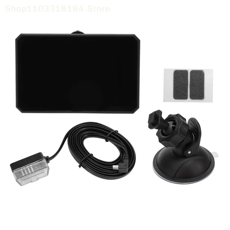 جهاز قياس رقمي ذكي OBDII P16 لوحة قيادة إجمالية الأميال عرض عداد السرعة الرقمي متعدد HUD فولت درجة حرارة الماء #1