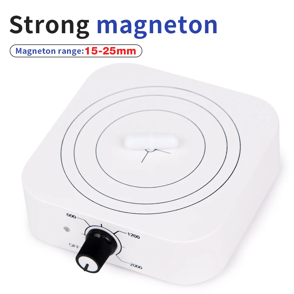 W601 Magnetic Stirrer Laboratory Stirrers Machine Mini Magnetic Mixer Agitator 2000RPM Adjustable Speed Mini Mixer EU Plug