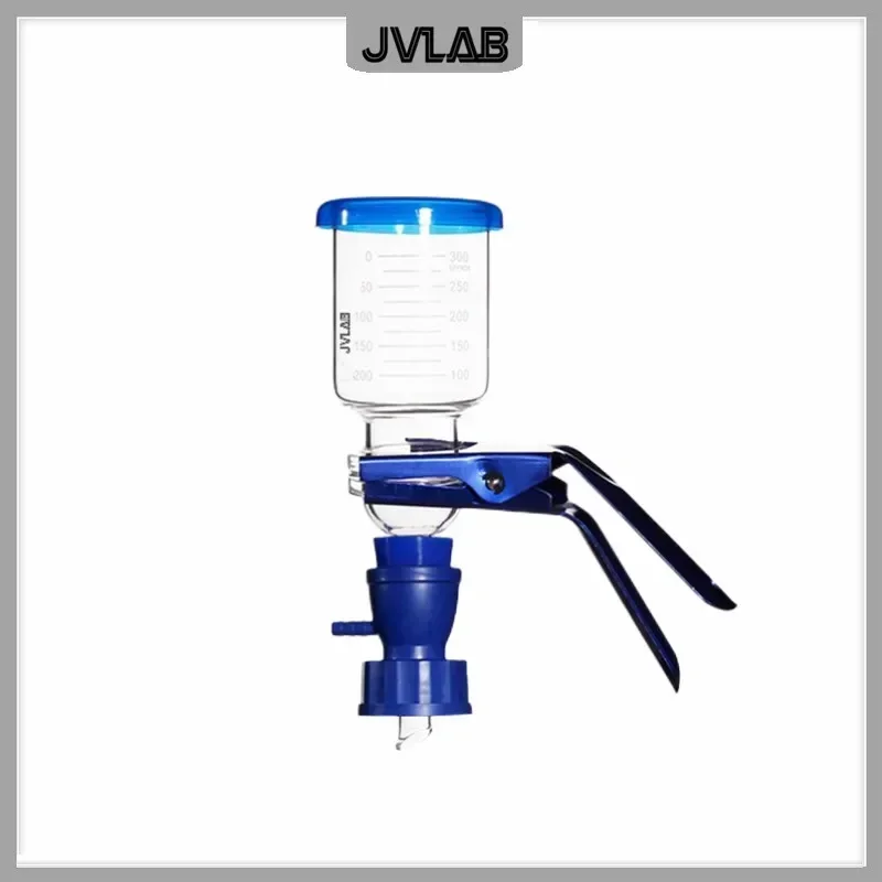 Solvent Filtration Apparatus Set 1000mL Glass Sand Core Vacuum Filter Unit Device Filter Cup 300mL GL45 Screw Receive Bottle 1L