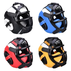 Grade PU leather Boxing Helmet head protectors adult Child Professional competition headgear MMA Muay thai kickboxing Head Guard