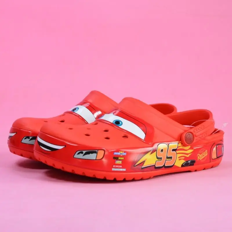 Sandales Claquettes McQueen Cars (Cars) - Unisexe - Rouge - Personnalisées - Neuf Avec Emballage