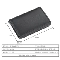 Slim Aluminum Wallet With Elasticity Back For Credit Cards ID 6 Slim Aluminum Wallet With Elasticity Back For Credit Cards ID 6