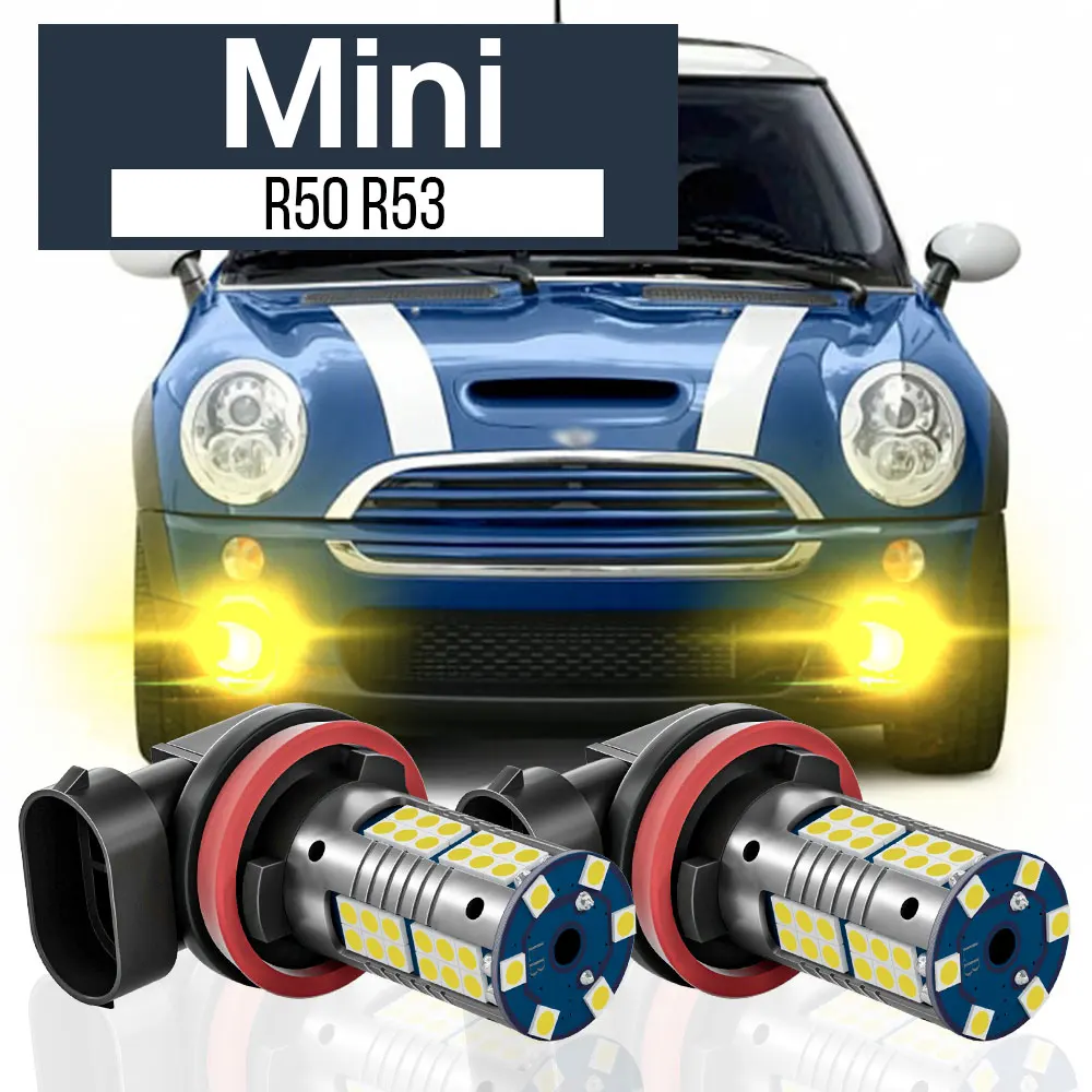 

2pcs LED Fog Light Lamp Blub Canbus Accessories For Mini Cooper R50 R53 2004 2005 2006