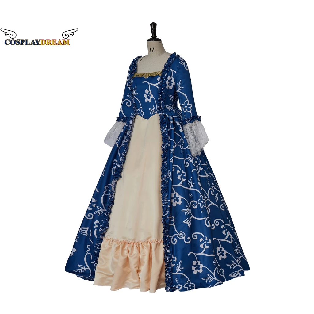 Vestido de princesa Retro para mujer, traje Medieval Victoriano de encaje, elegante Vestido largo de cintura alta, manga acampanada, Vestido de palacio