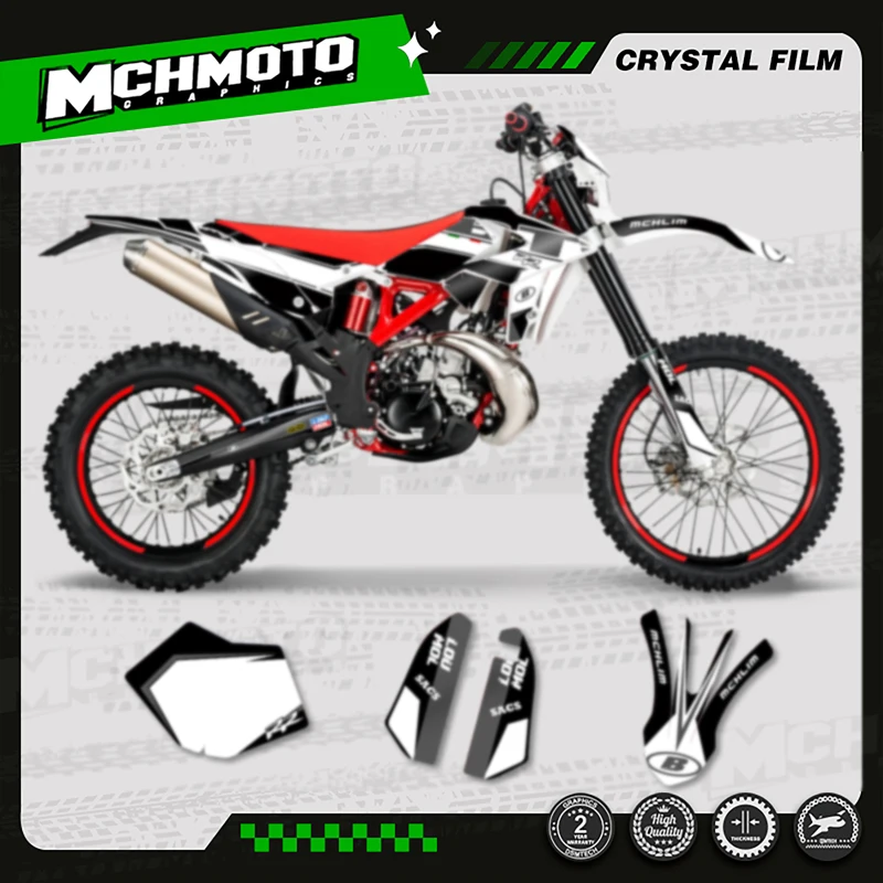 

MCHMFG Motorcycle Team Motorcycle Decal Stickers For Beta RR 2018-2019 2018 2019 250 300 350 -003