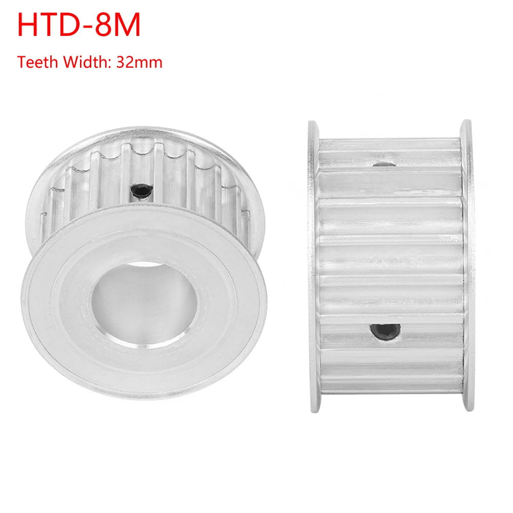 

HTD-8M 24/25/26/28/30/32/34/36/38/40/50/60Teeth Timing Belt Pulley Pitch 8mm AF-type Drive Pulleys Teeth Width 32mm