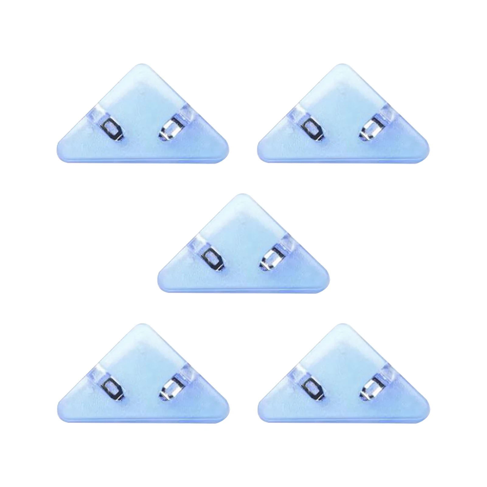 Trombone d'angle triangulaire pour le stockage des examens des étudiants, marque-page de bureau, étagère de bureau, classeur de collations, 5 pièces