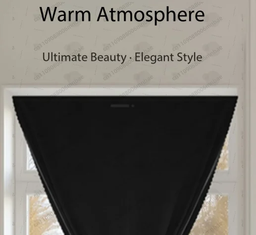 Bedroom curtains, full shading gray, thickened sound insulation, heat insulation, no punching, install new shading cloth