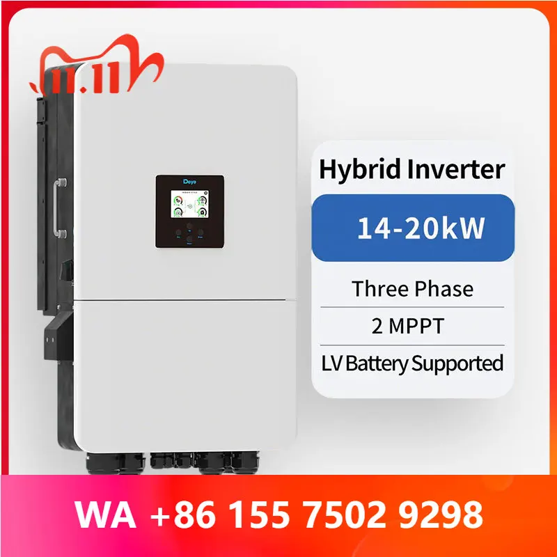 Deye Hybrid Inerter SUN-14-20K-SG05LP3--SM2 14 15 16 18 20 deye 3 Phase Hybrid Inerter 20 Hybrid Inerter 48