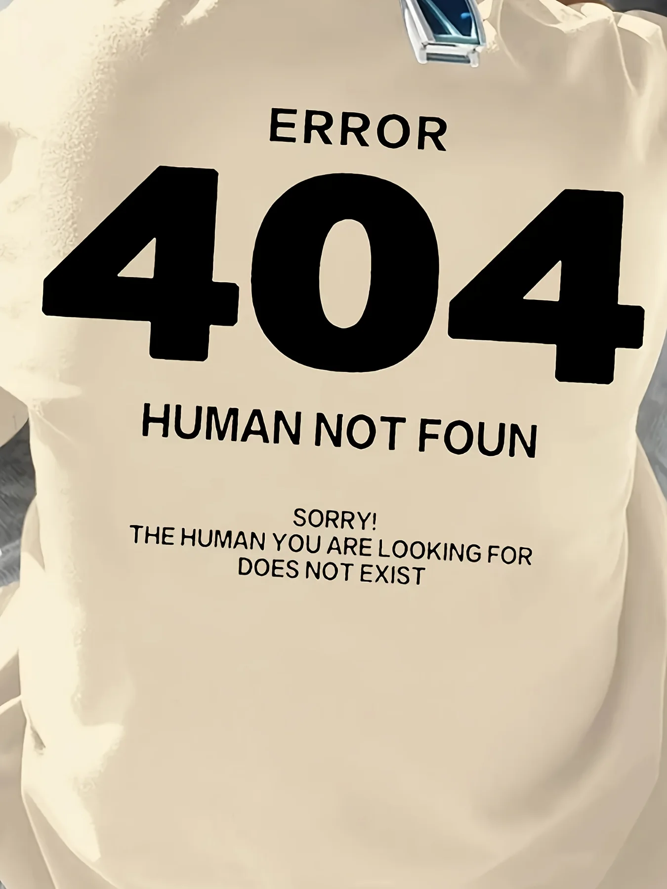 Error 404 Human Not Found Sorry Printing 3D Patts Port Quick-dry Breatha Men T-Shirt Street Casual Fashion parent-child Clothing